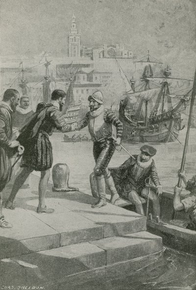 Laatste momenten van de eerste wereldreis door Charles Mills Sheldon